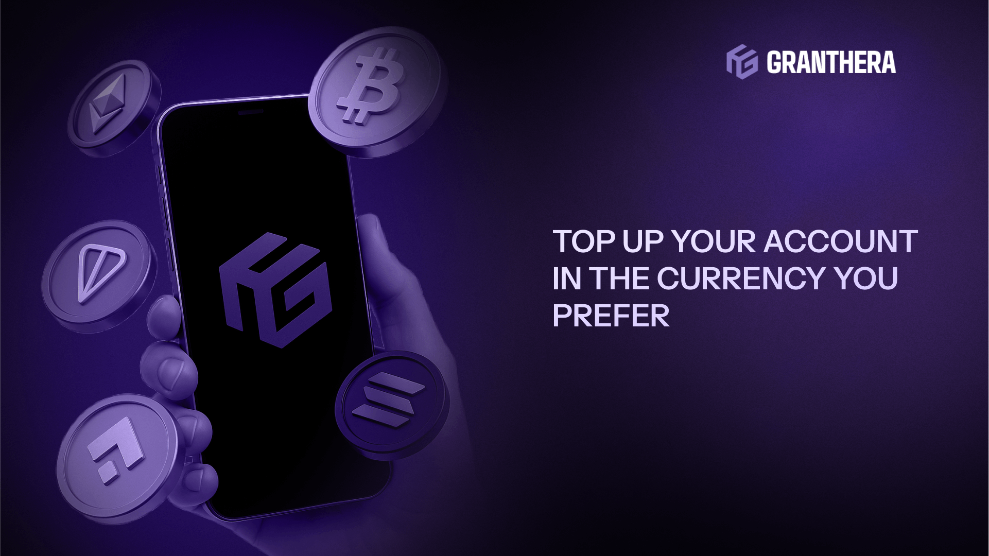 Top up your account in the currency you prefer