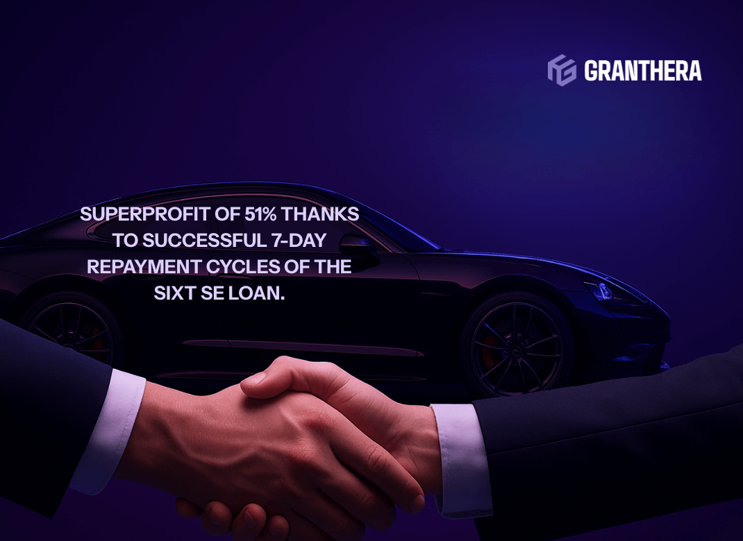 Granthera Records 51% Excess Profit Thanks to Successful 7-Day Repayment Cycles of Sixt SE Corporate Loan